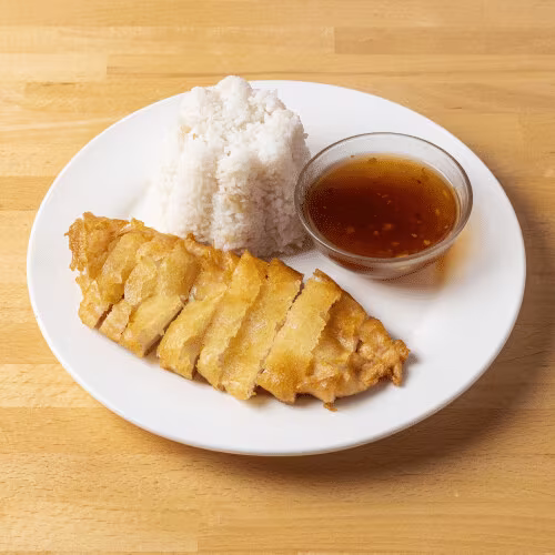 Gebackenes Hühnerfleisch süß-sauer