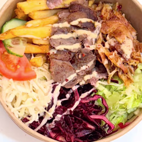 Döner Bowl mit Hühnerfleisch