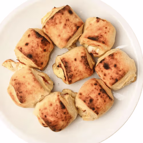 Pizzabrötchen mit Thunfisch und Käse