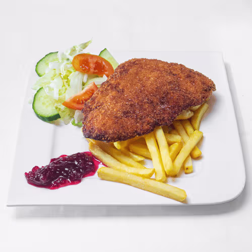 Gebackenes Hühnerschnitzel