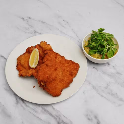 Gebackenes Putenschnitzel