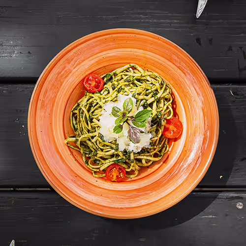 Linguini Basilikum-Pesto