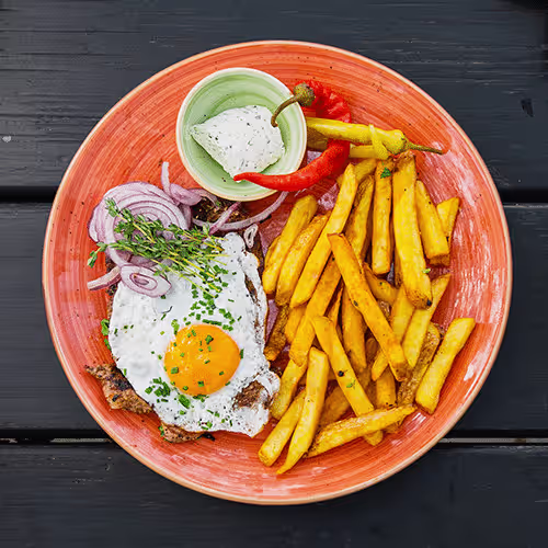 Schopfsteak vom Grill