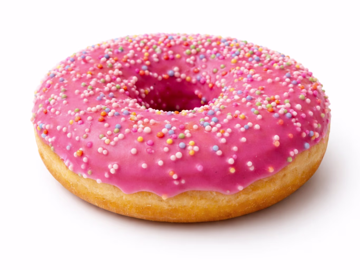 Pink Sprinkle Donut