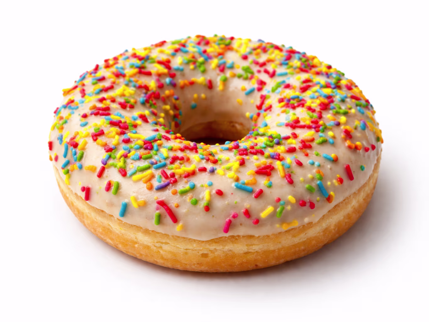 Rainbow Vanilla Donut