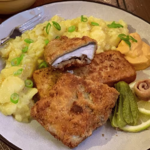 Gebackenes Zanderfilet