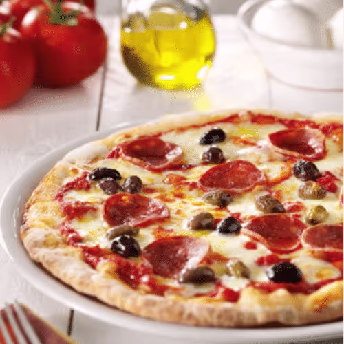 Spezial-Pizza Primavera (scharf, Ø 40cm)