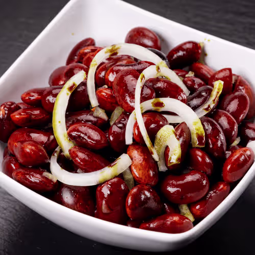 Hausgemachter Käferbohnensalat
