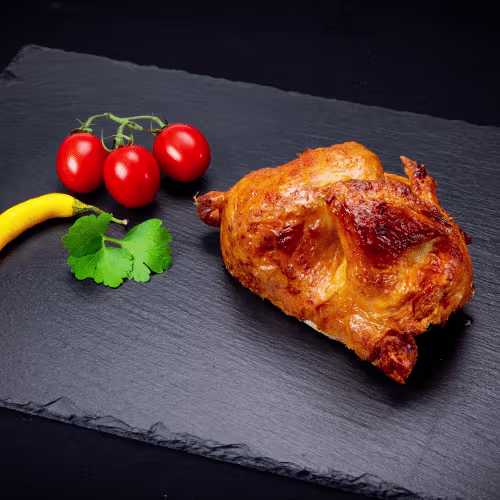 Halbes gegrilltes Maishendl