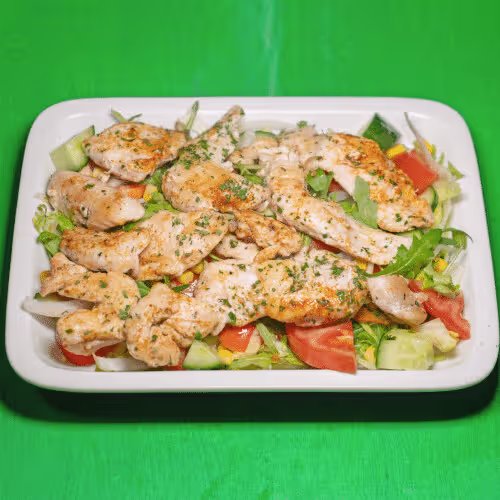 Putenstreifen Salat