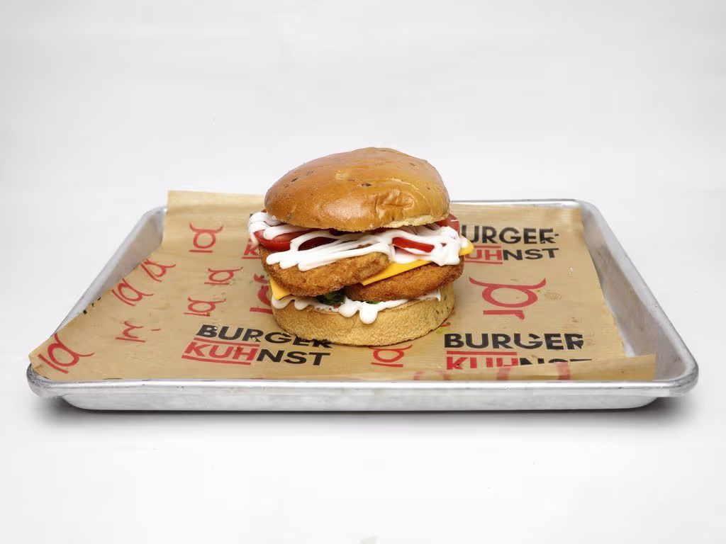 Der Like Knusprige (Veganer Chick'n Burger)
