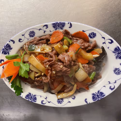 Rindfleisch nach Szechuan Art (scharf)