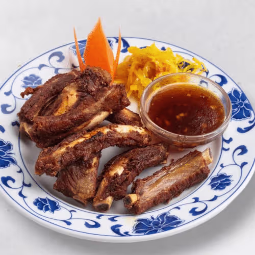 Gebratenes Schweinsripperl