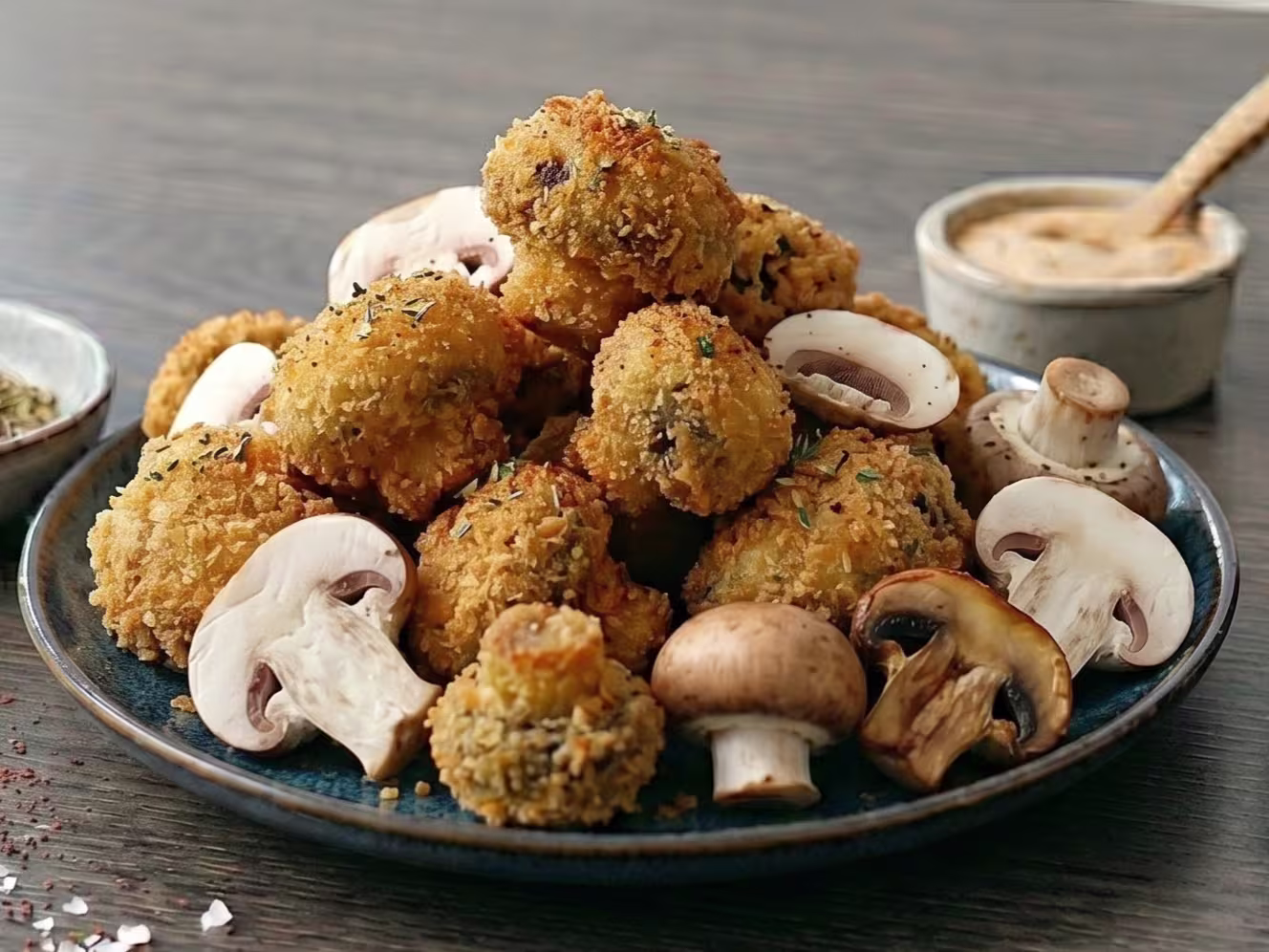 Panierte Champignons