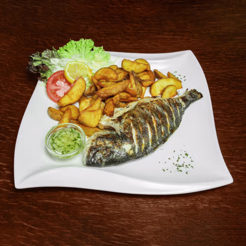 Gegrillte Goldbrasse