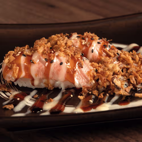 L7:  BBQ Sake Sushi(2stk.) Chefempfehlung
