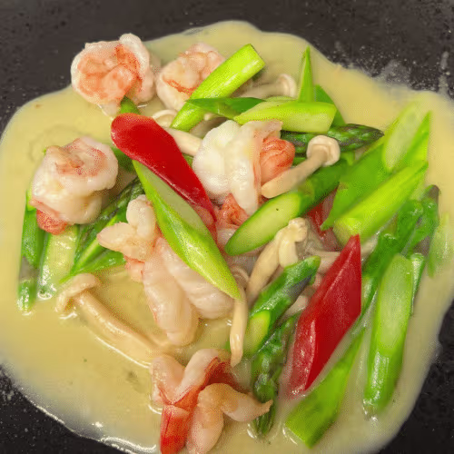 Ng117: Spargel mit Garnelen