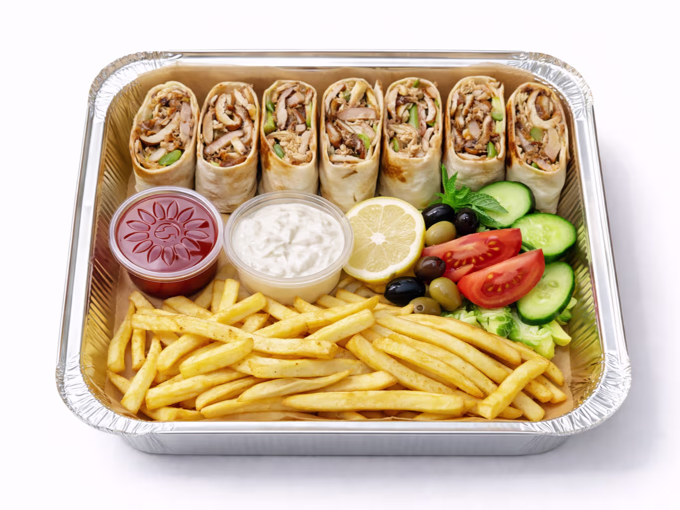 Falafel-Schawarma Party-Box (für 2 Personen)