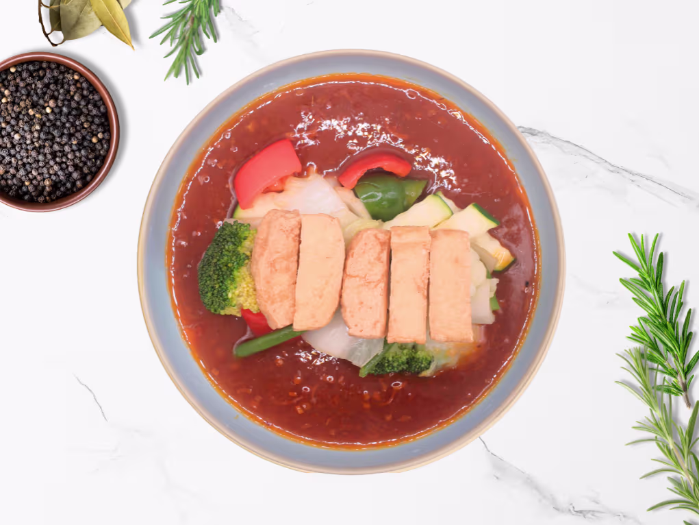 Dau Xao Sa Ot (leicht scharf, vegan)