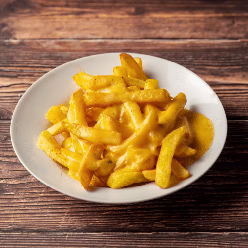 Pommes frites mit Käse