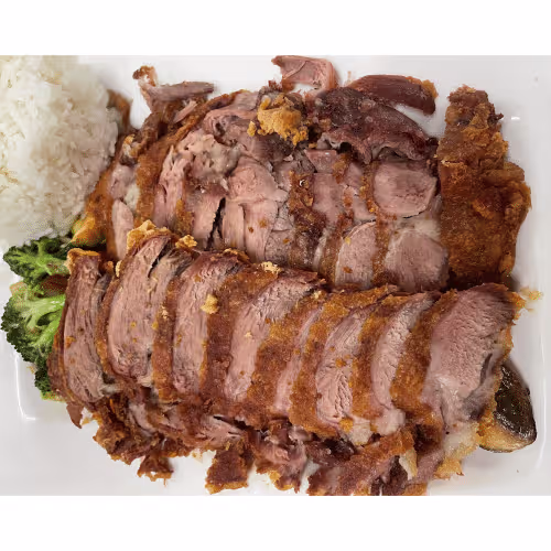 Knusprige Ente mit Wok Gemüse