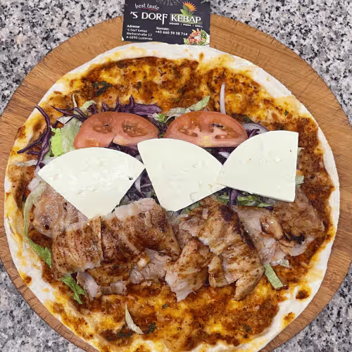 Lahmacun mit Käse