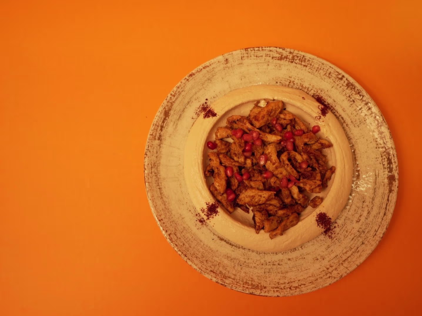 Hummus Bi Shawarma Huhn