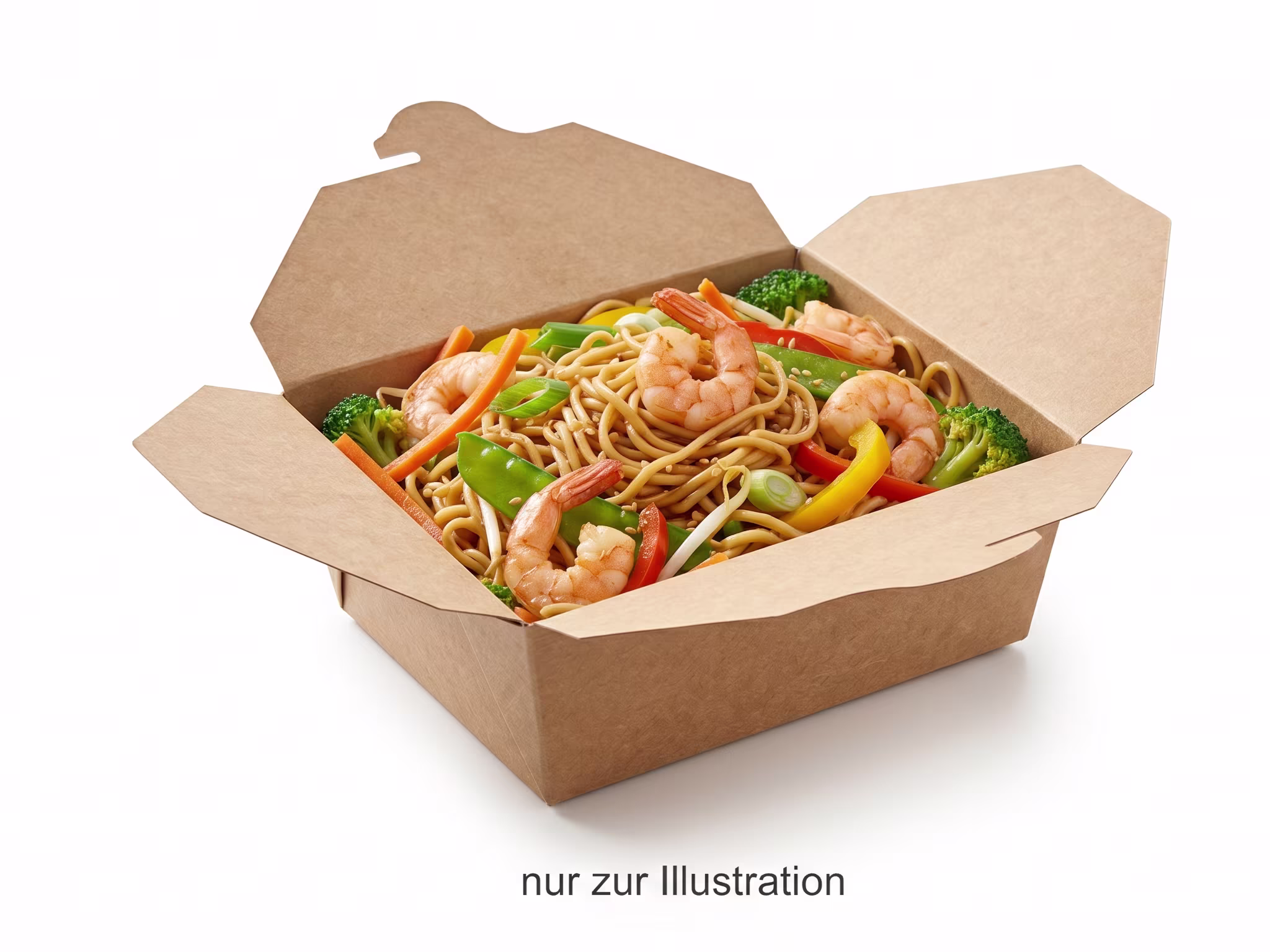 Mit Garnelen
