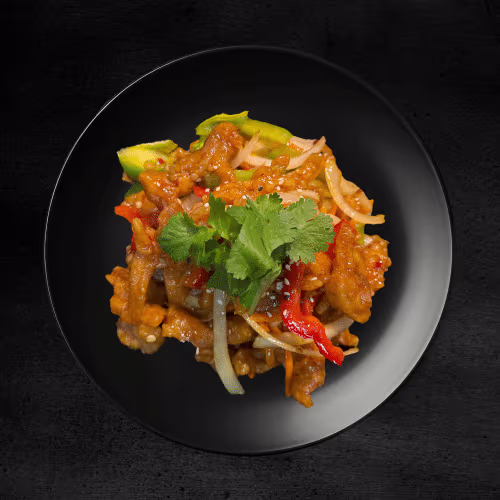 Gan Bian Hühnerfleisch (scharf)