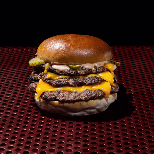 Tripple Smashed Cheeseburger