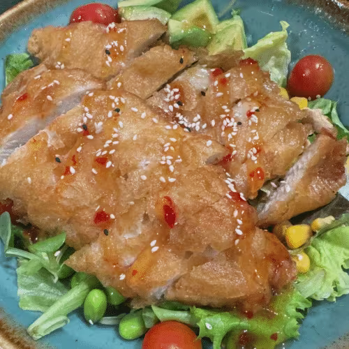 V16  Knuspriger Chicken Salat