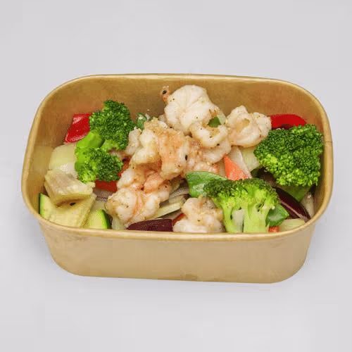Wok Garnelen