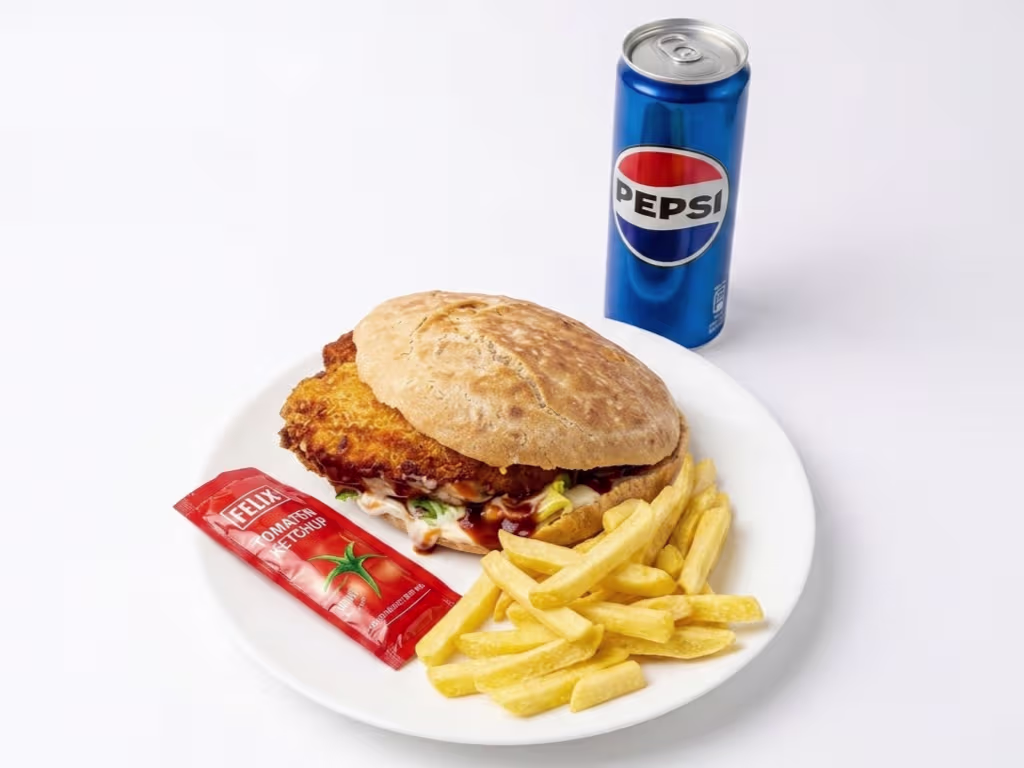 Fischburger Menü