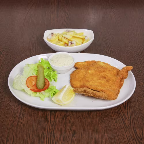 Hühner Cordon Bleu mit Beilage nach Wahl