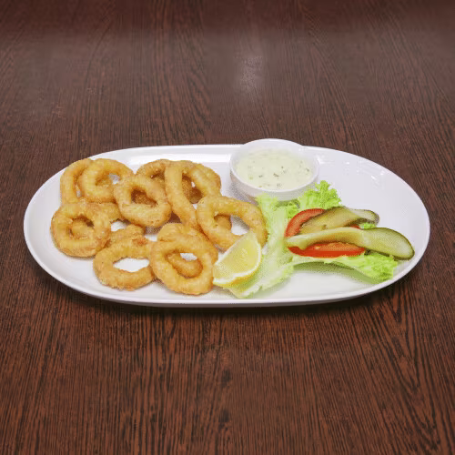Gebackene Calamari portion