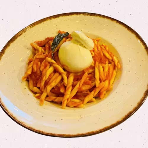 Fileja alla Calabrese con pomodoro, nduja di Spilinga & Burrata