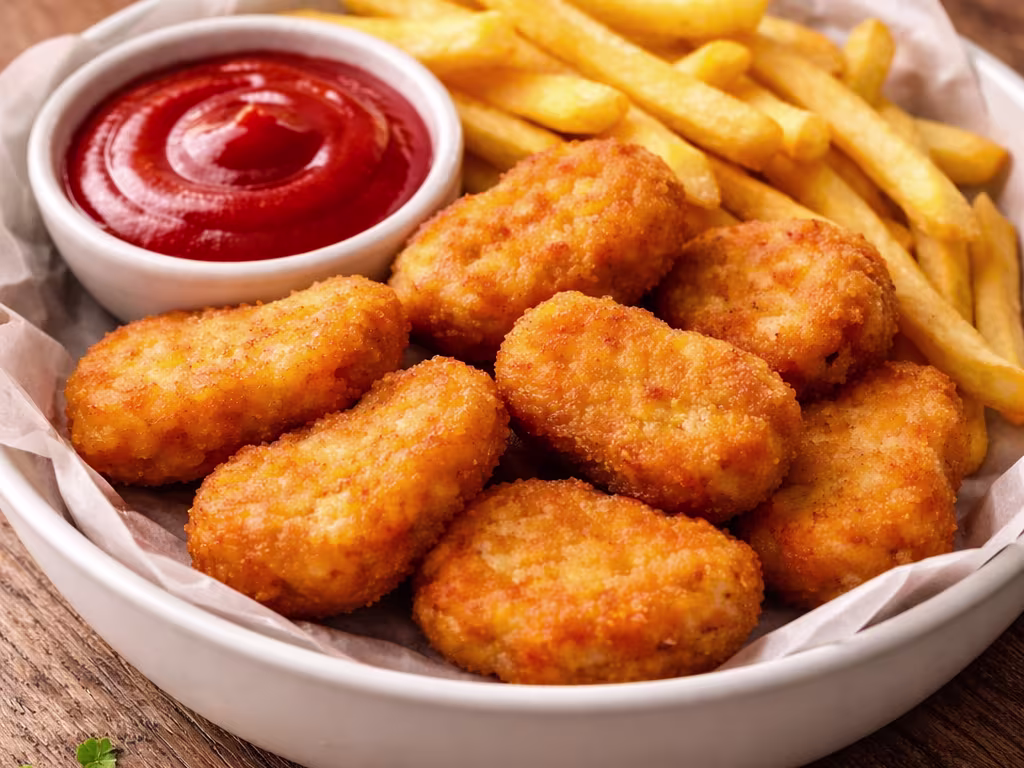 Chicken Nuggets mit Hausfritten