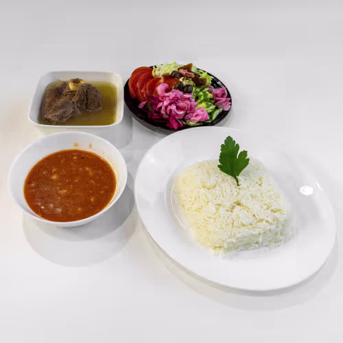 Fasolia mit Fleisch,
