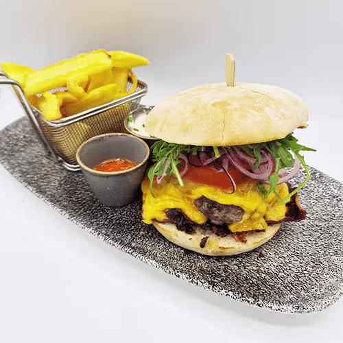 Luzifers Dream Burger vom Bio-Rind