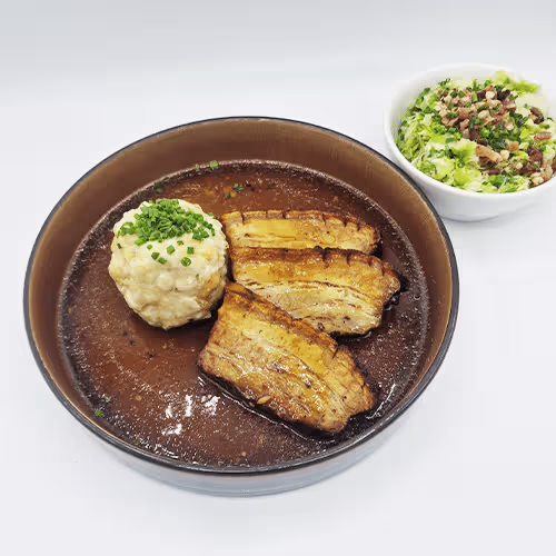 Krustenbraten vom Schweinsbrüstl