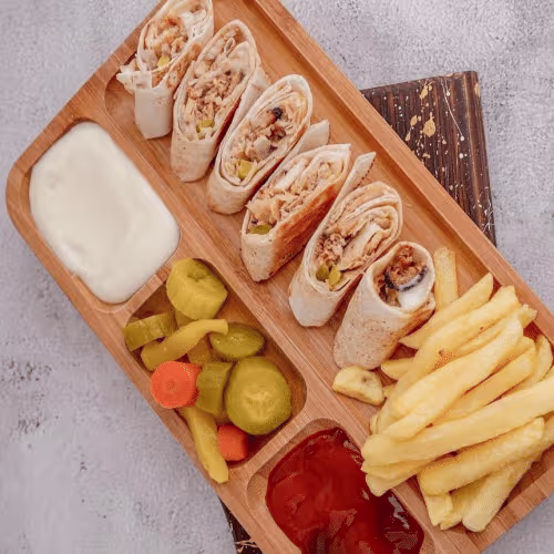 Orjinal shawarma-Teller Huhn