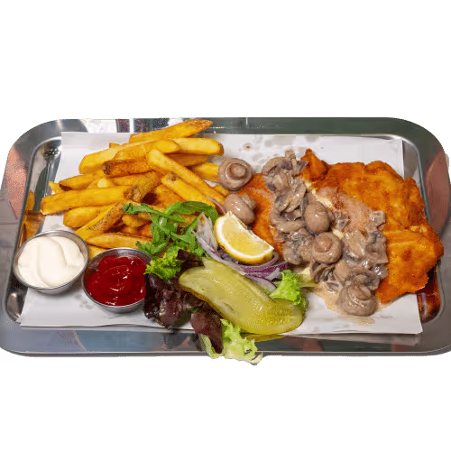 XXL Champignon Cordon Bleu Menü 1