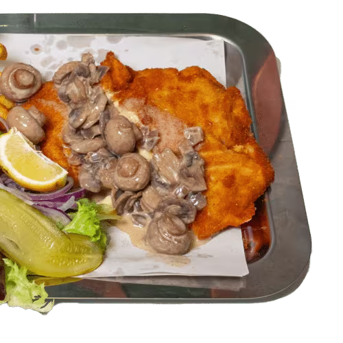 XXL Champignon Schnitzel