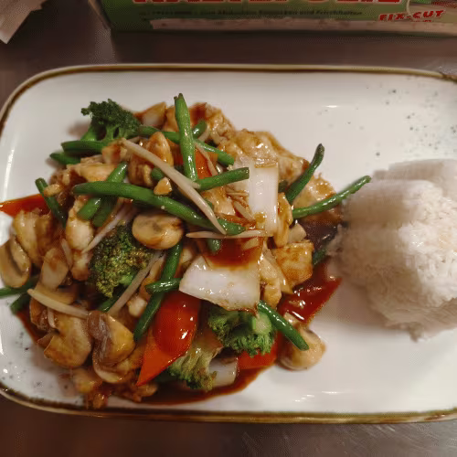 Hühnerfleisch Chop-Suey