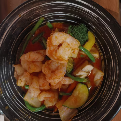 Red Curry Garnelen