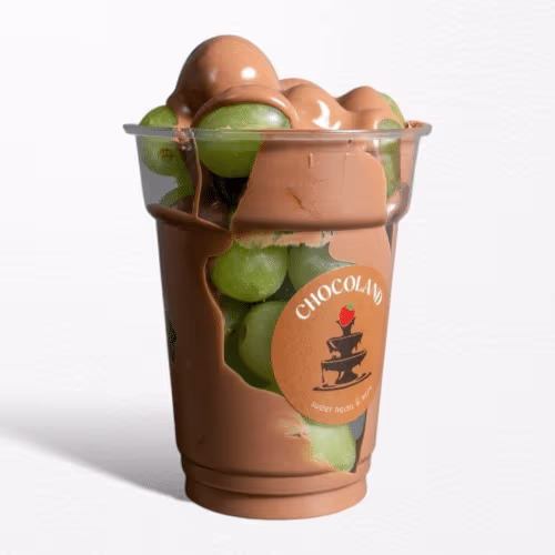 Trauben-Schokobecher
