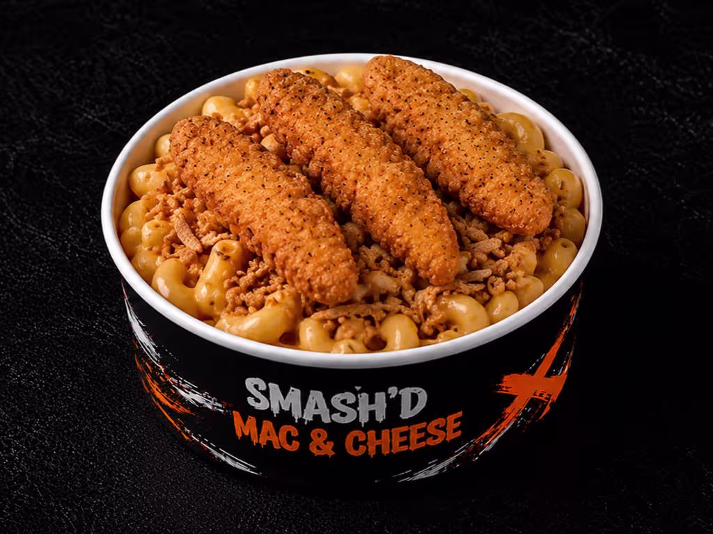 Crispy Chicken Mac N Cheese