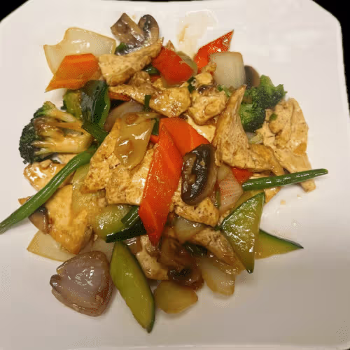 Tofu mit frischen Gemüse
