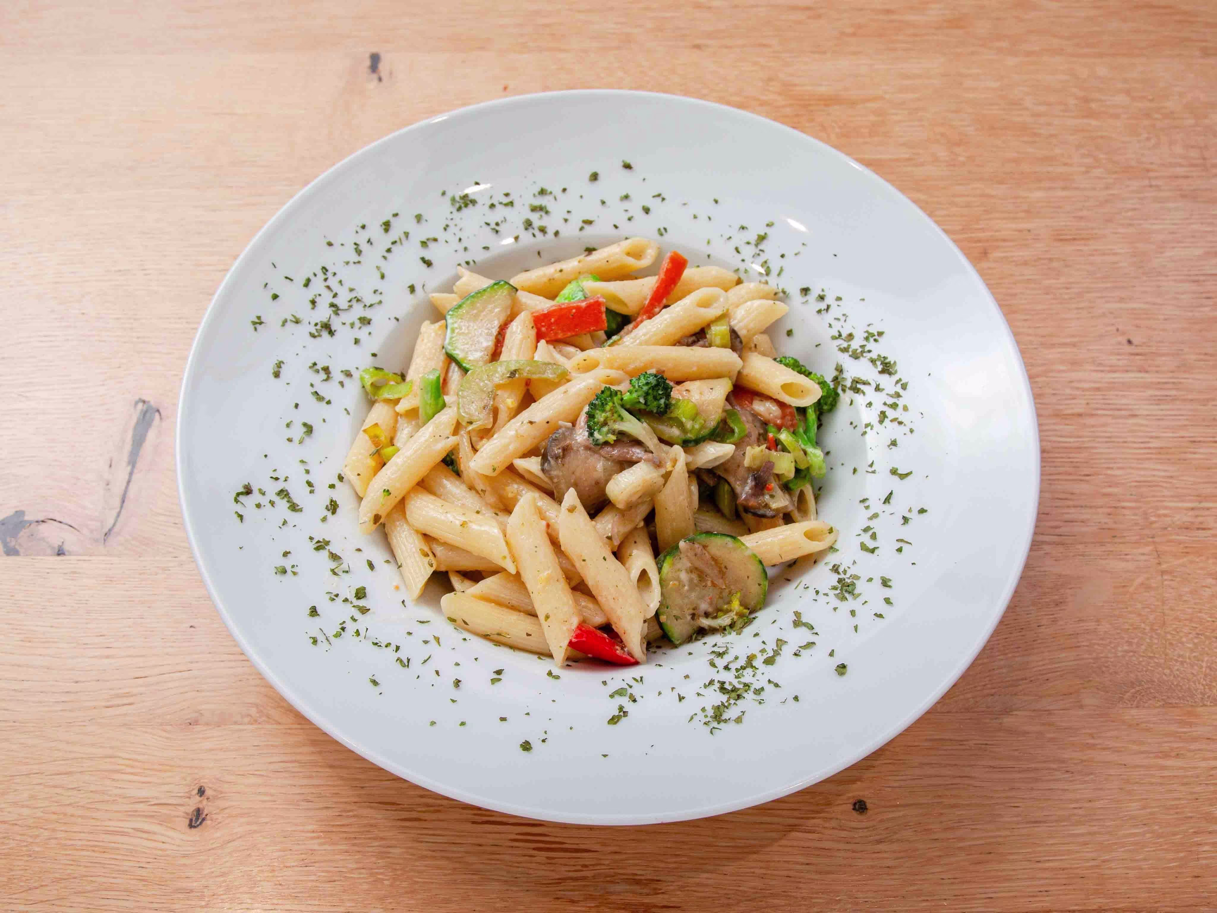 Penne mit gegrilltem Gemüse