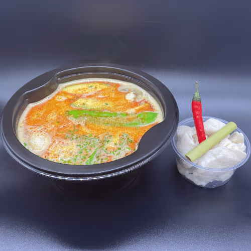 Tom Yum-Hühnersuppe (scharf)